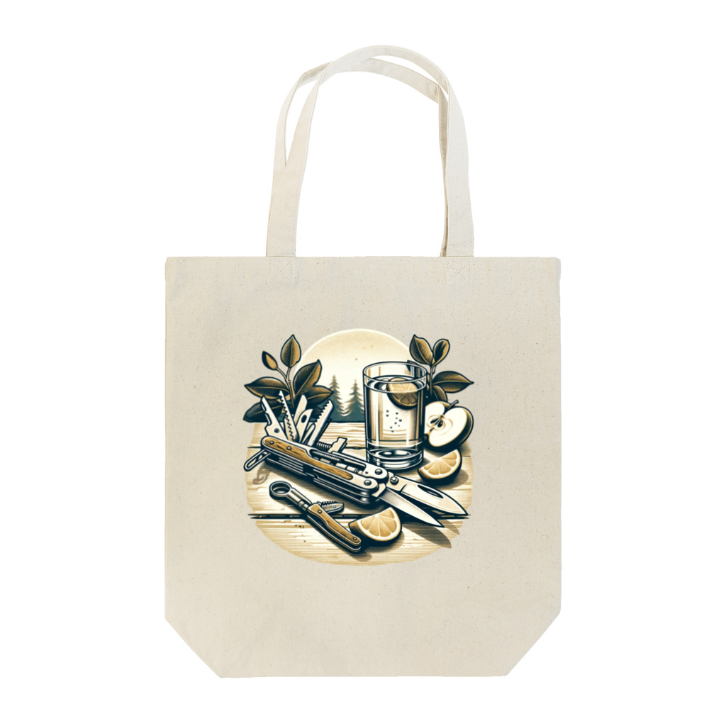 Wild Heart のアウトドア　キャンプナイフ Tote Bag