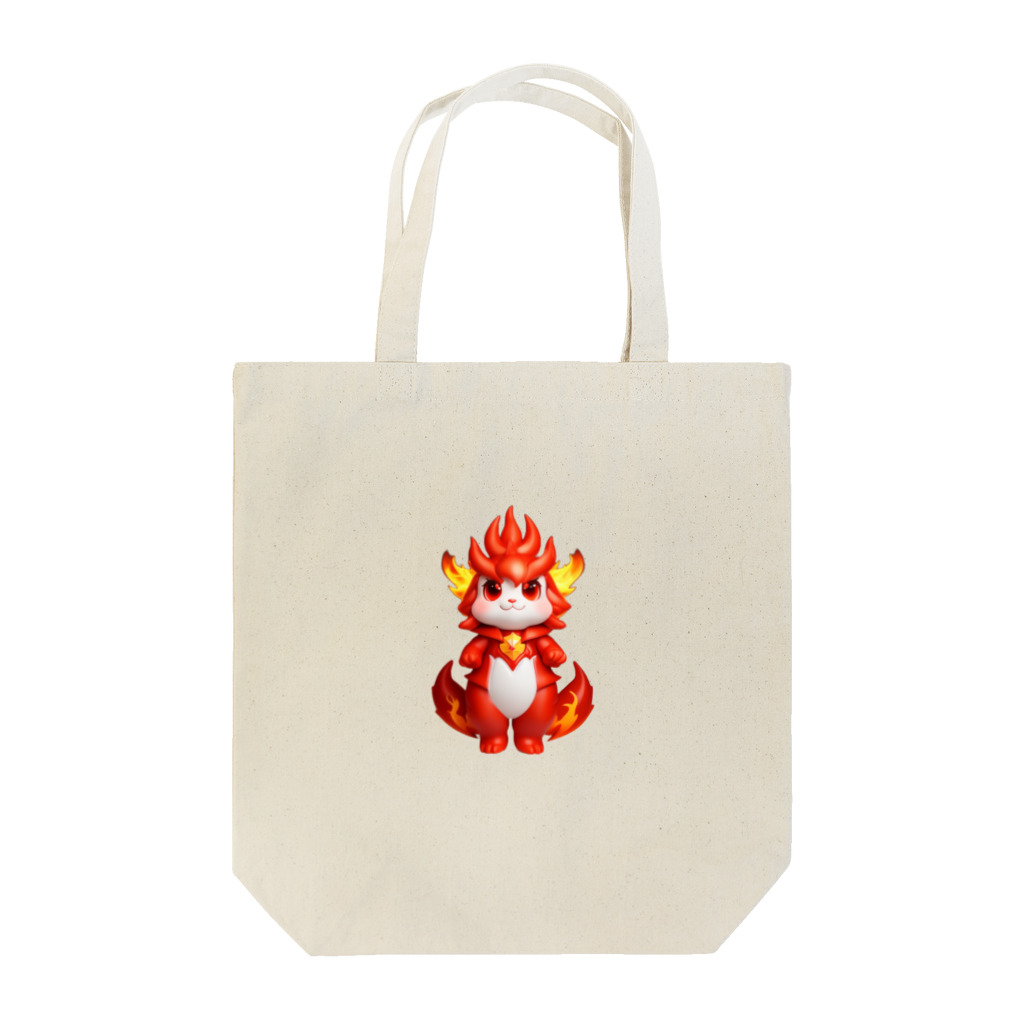 路傍の石のもふもふ村のファイアードラゴン Tote Bag