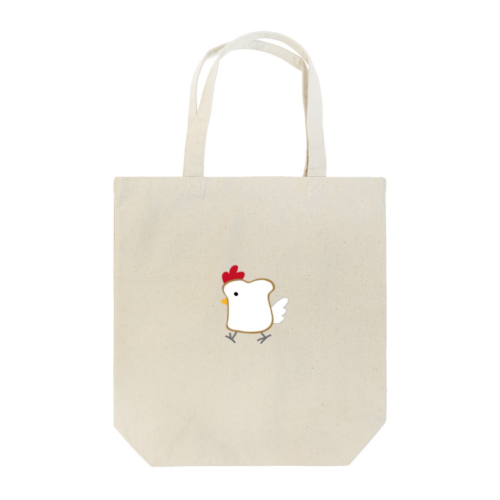 ねこやにわとりやの食パンにわとり Tote Bag