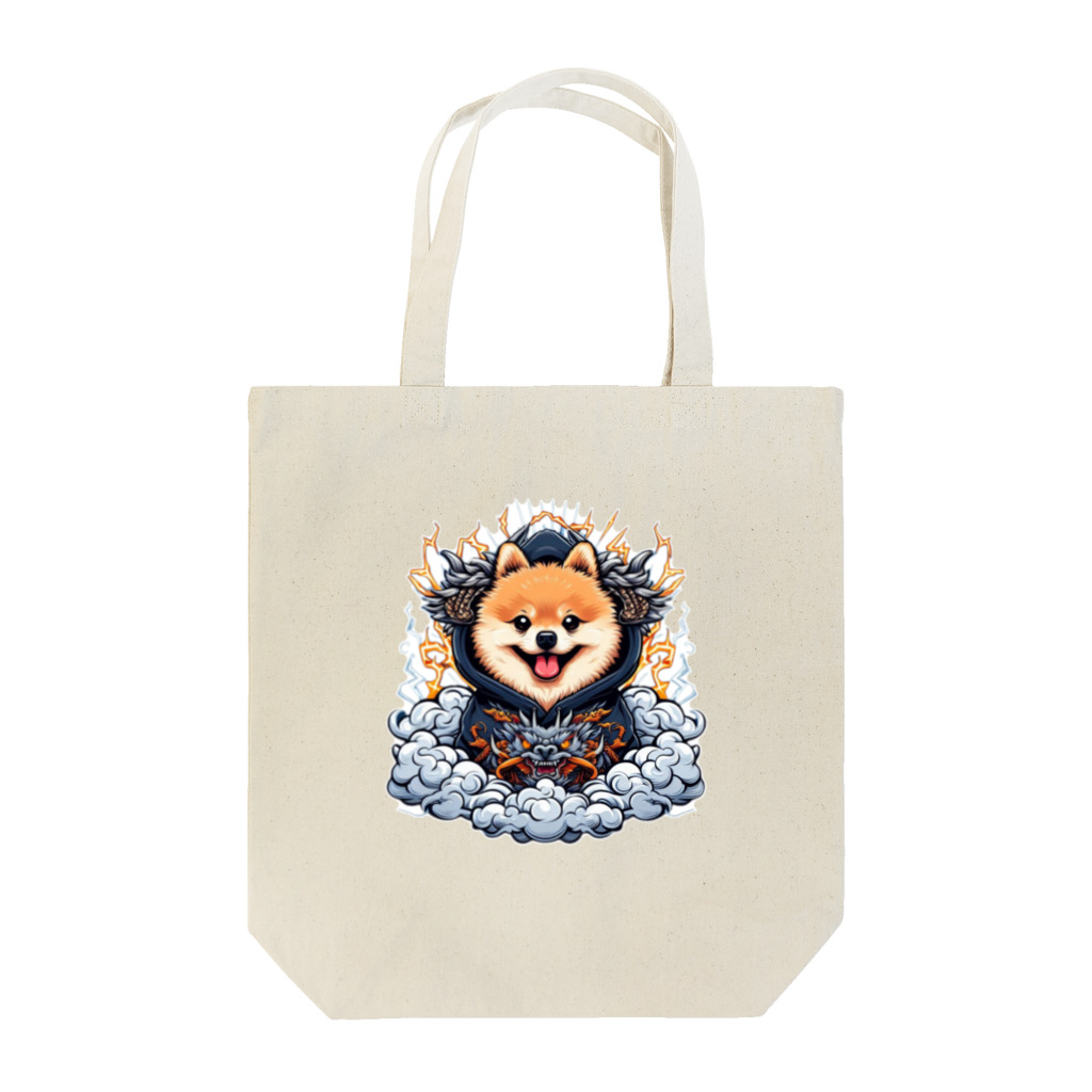 Pom-Dog'sのポメドラゴン Tote Bag