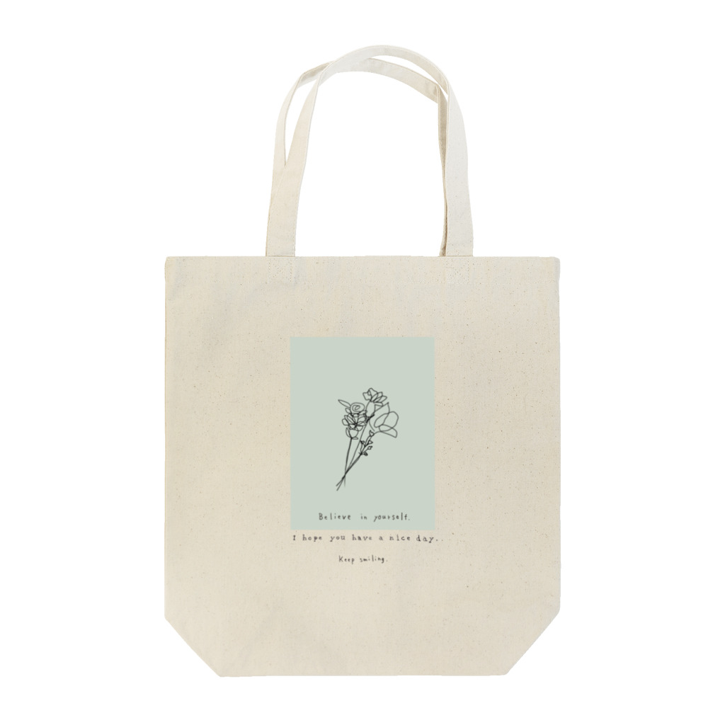 rilybiiのbouquet green Tote Bag