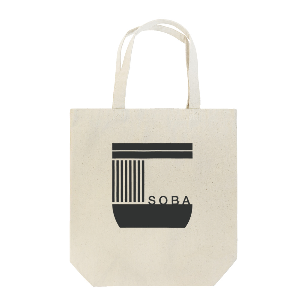 sho-designのsoba-logo KURO トートバッグ