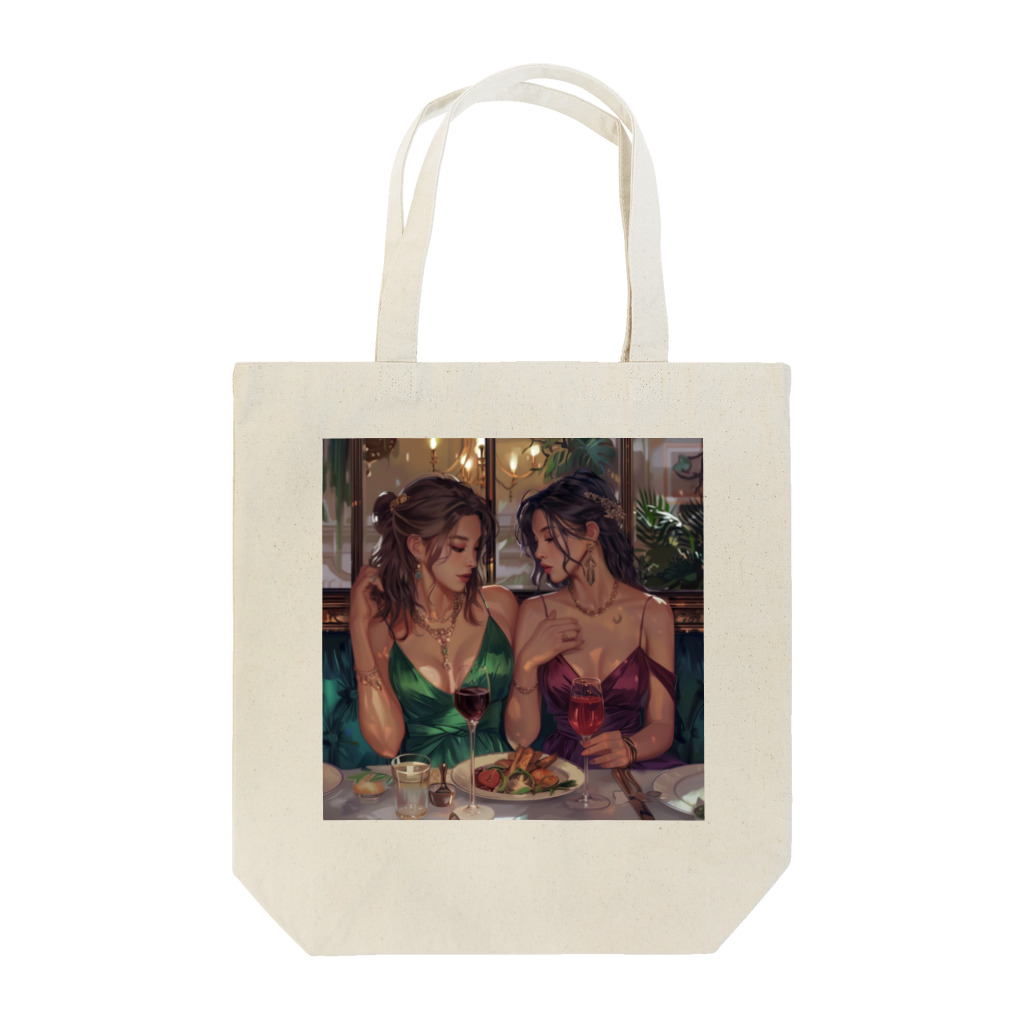 AQUAMETAVERSEの料理を満喫するセクシー美女 アメジスト 2846 Tote Bag