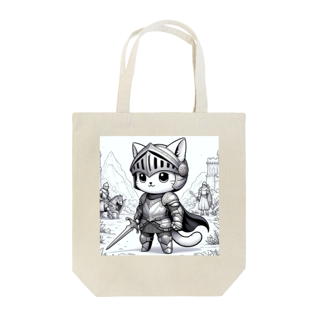 われらちきゅうかぞくのナイト キャッツ(Knight Cats) Tote Bag