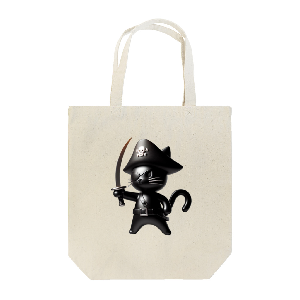 NO CAT NO LIFE の猫×海賊×フィギュア風 Tote Bag