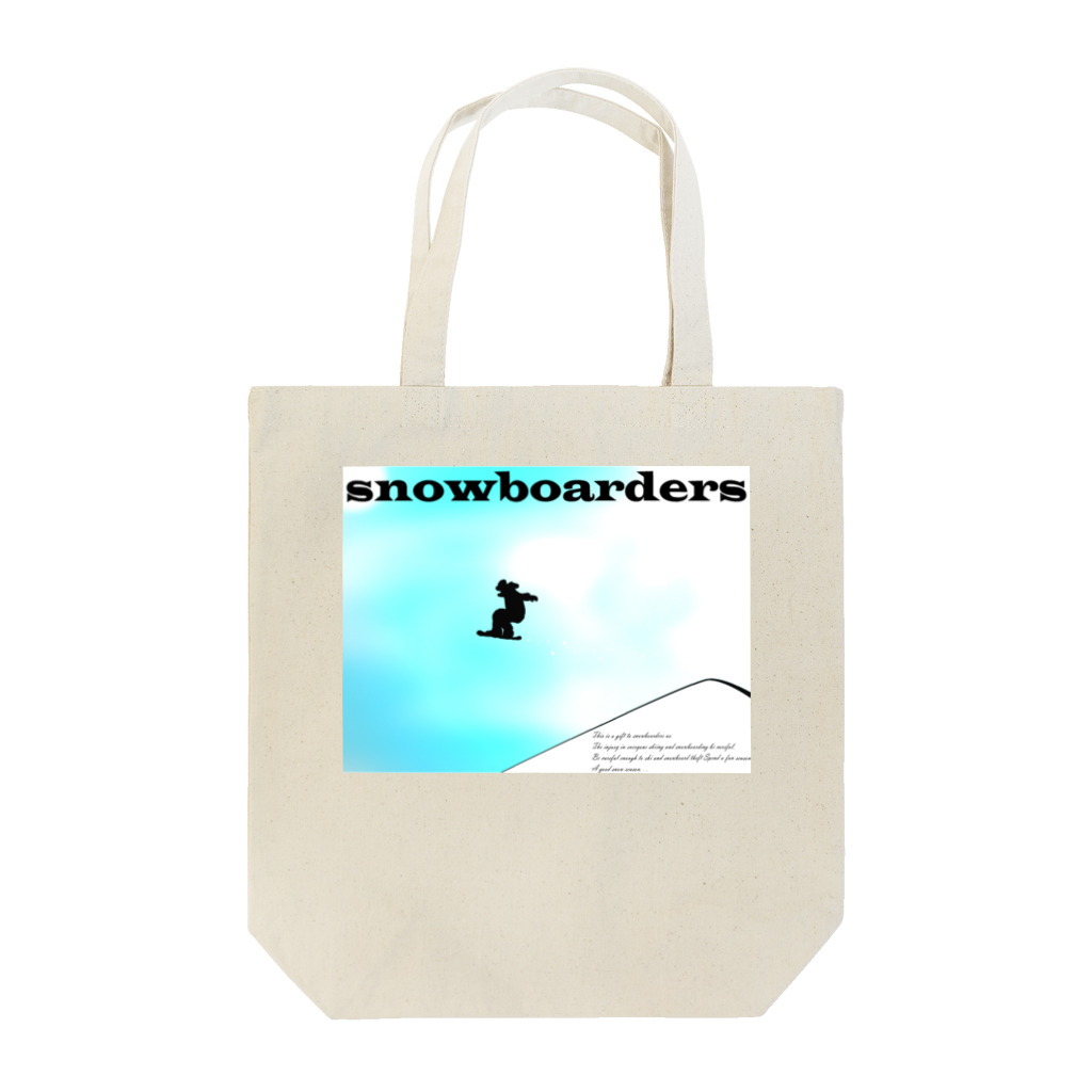 OfficeTMSKのスノーボーダー Tote Bag