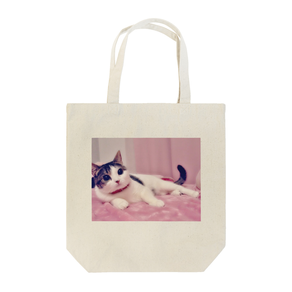 ～癒しの猫暮らし～のふわふわ猫ライチ トートバッグ