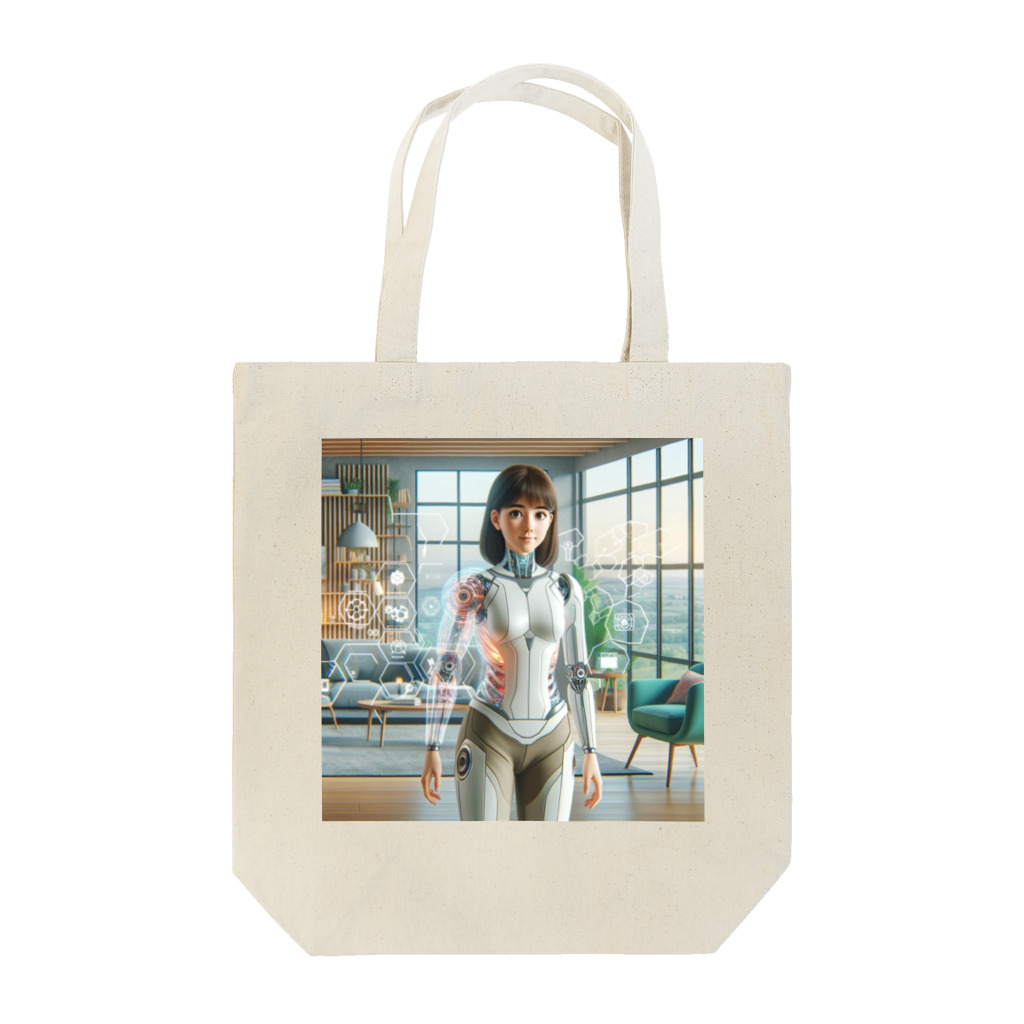 電気柴はAndroidの夢を見るか？の近未来SF Tote Bag