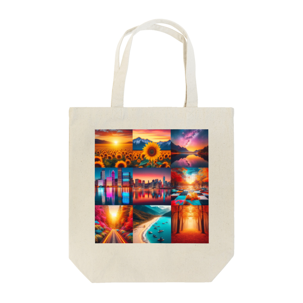 HAPPYTimeのカラフル背景 Tote Bag