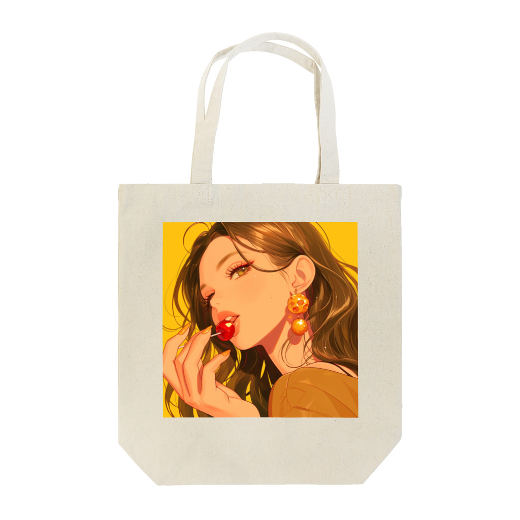 AQUAMETAVERSEの太陽の中のチェリーフレーバー Marsa 106 Tote Bag