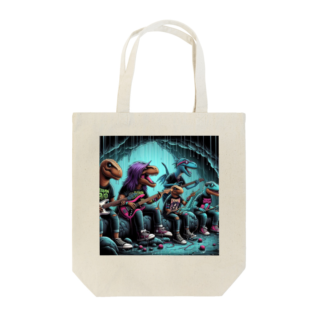 momonekokoのROCKな恐竜 Tote Bag