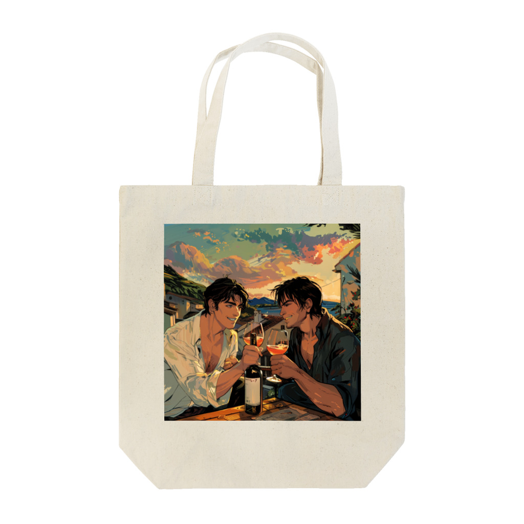 AQUAMETAVERSEのコルシカ島・ワインで乾杯　Tomoe bb 2712 Tote Bag