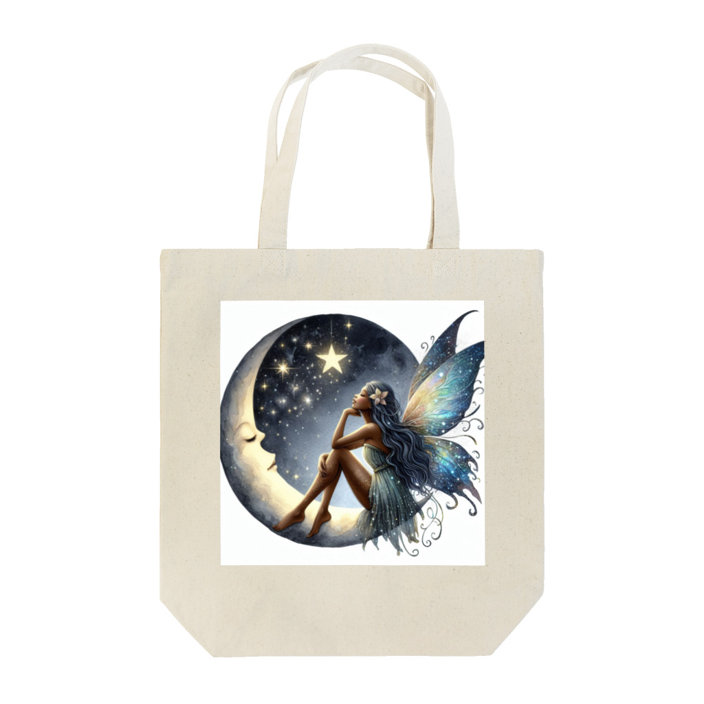 風光と妖精の月　星　妖精 1 Tote Bag