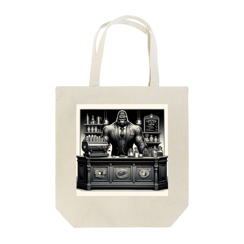 ゴリラショップのThe Mighty Gorilla Coffee Shop  Tote Bag