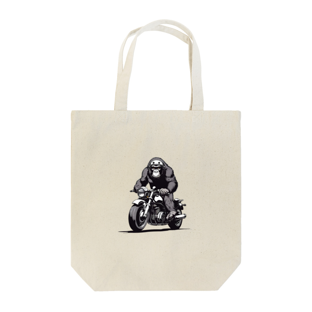 UEKIshopのバイクに乗ったゴリラ Tote Bag