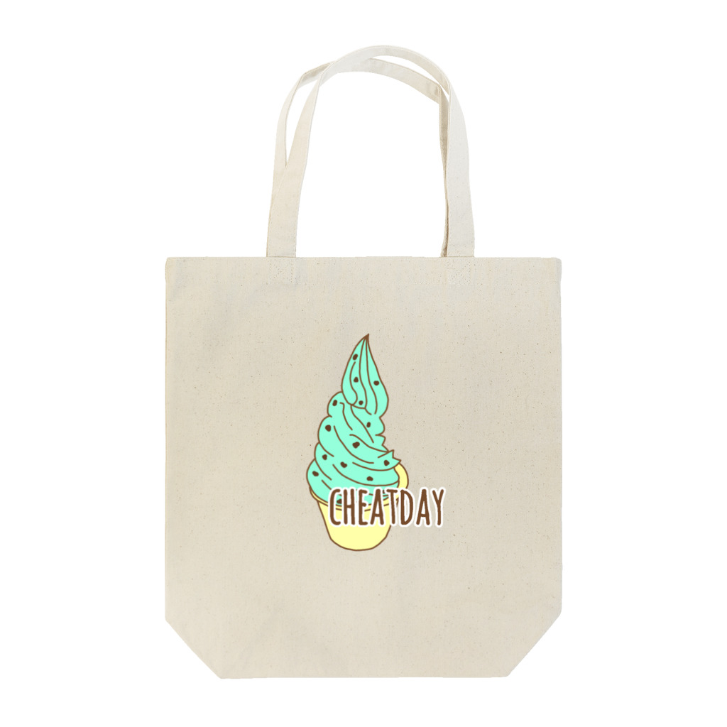 sunset Christmasのチョコミント ソフトクリーム Tote Bag