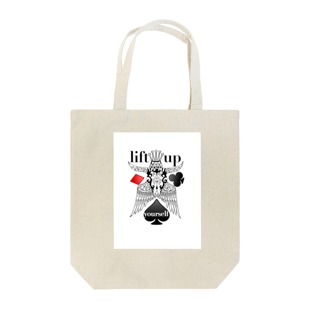 Jackpool のバロックトランプ柄 Tote Bag