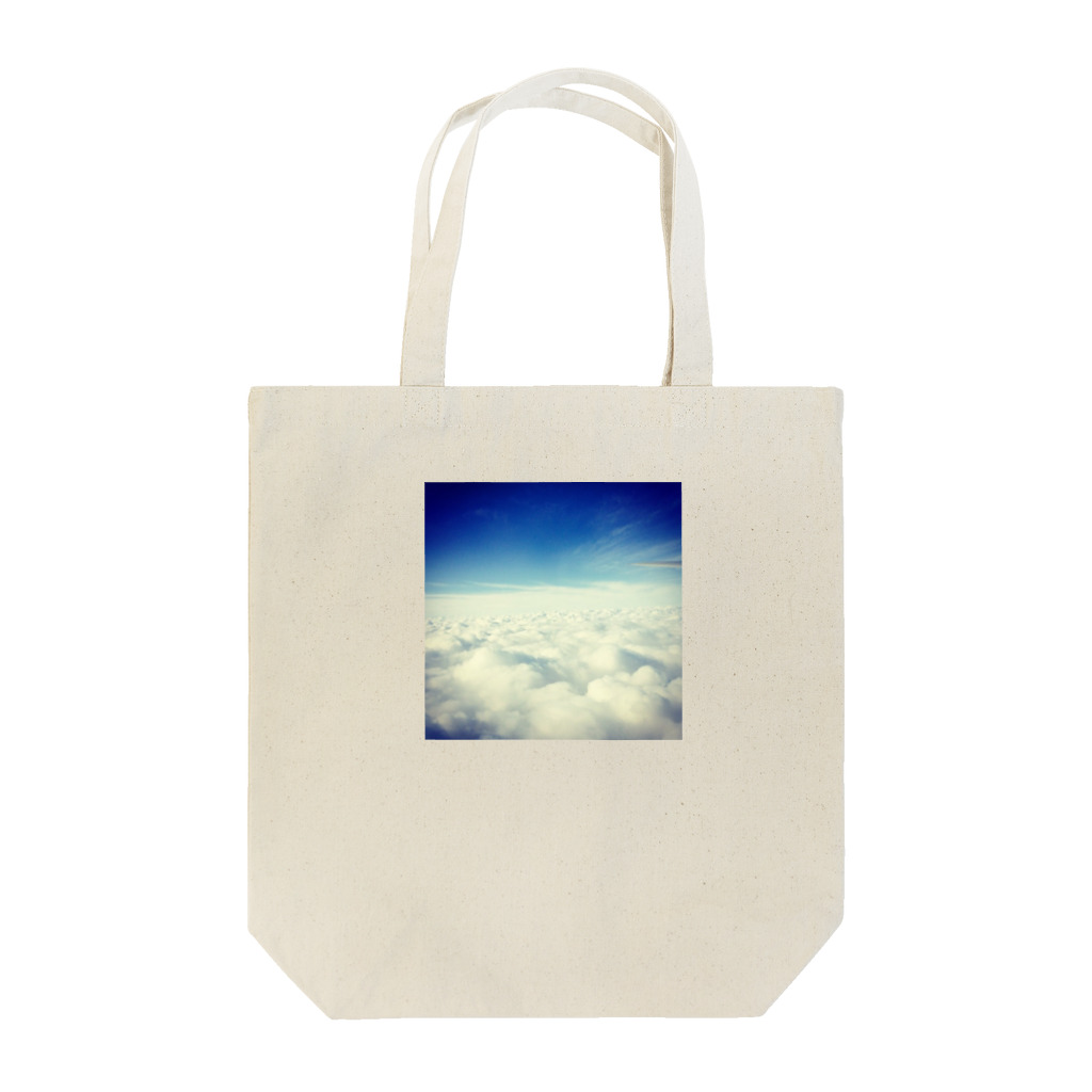 안녕の飛行機からの空 Tote Bag