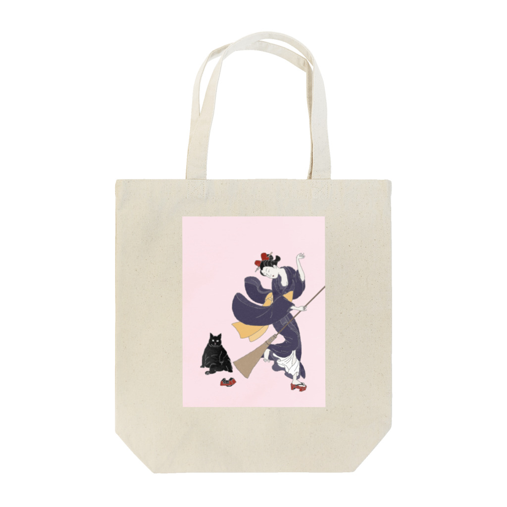 keeeeeep smilingの働く気のない猫ジジ　Jiji’s delivery service Tote Bag