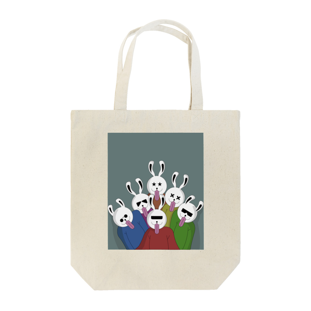 gaga rabbit｜ガガラビットのgaga rabbit (sextuplets rabbit) Tote Bag