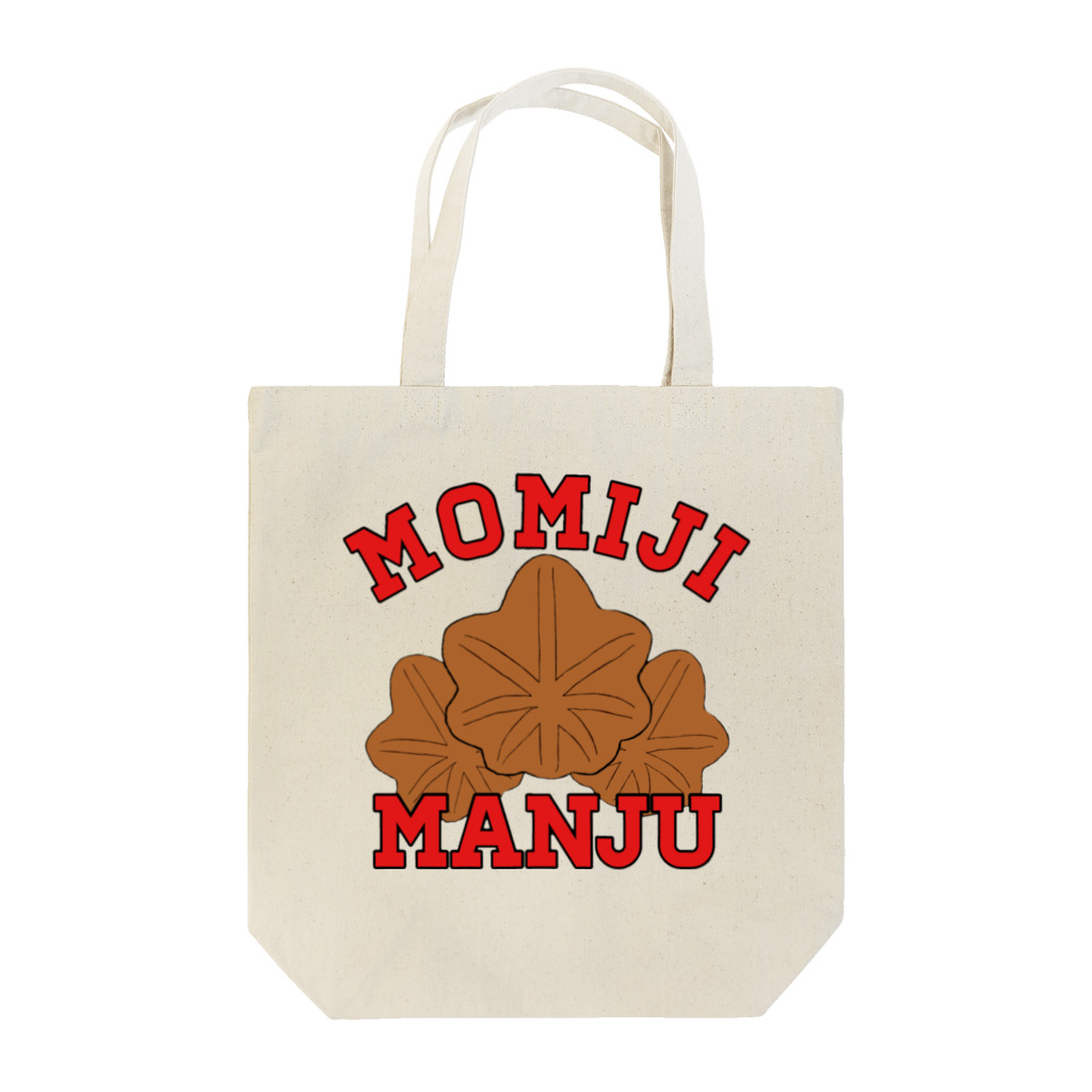 ヘンテコデザイン専門店　SYUNLABOのMOMIJI MANJU トートバッグ