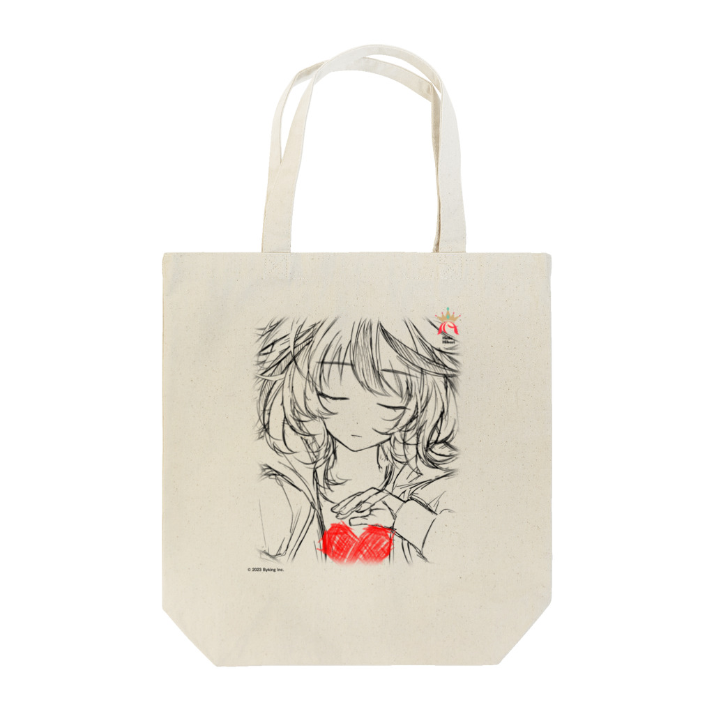 👑Byking Official Storeの波浪ヒカリ 心の声がする シリーズ Tote Bag