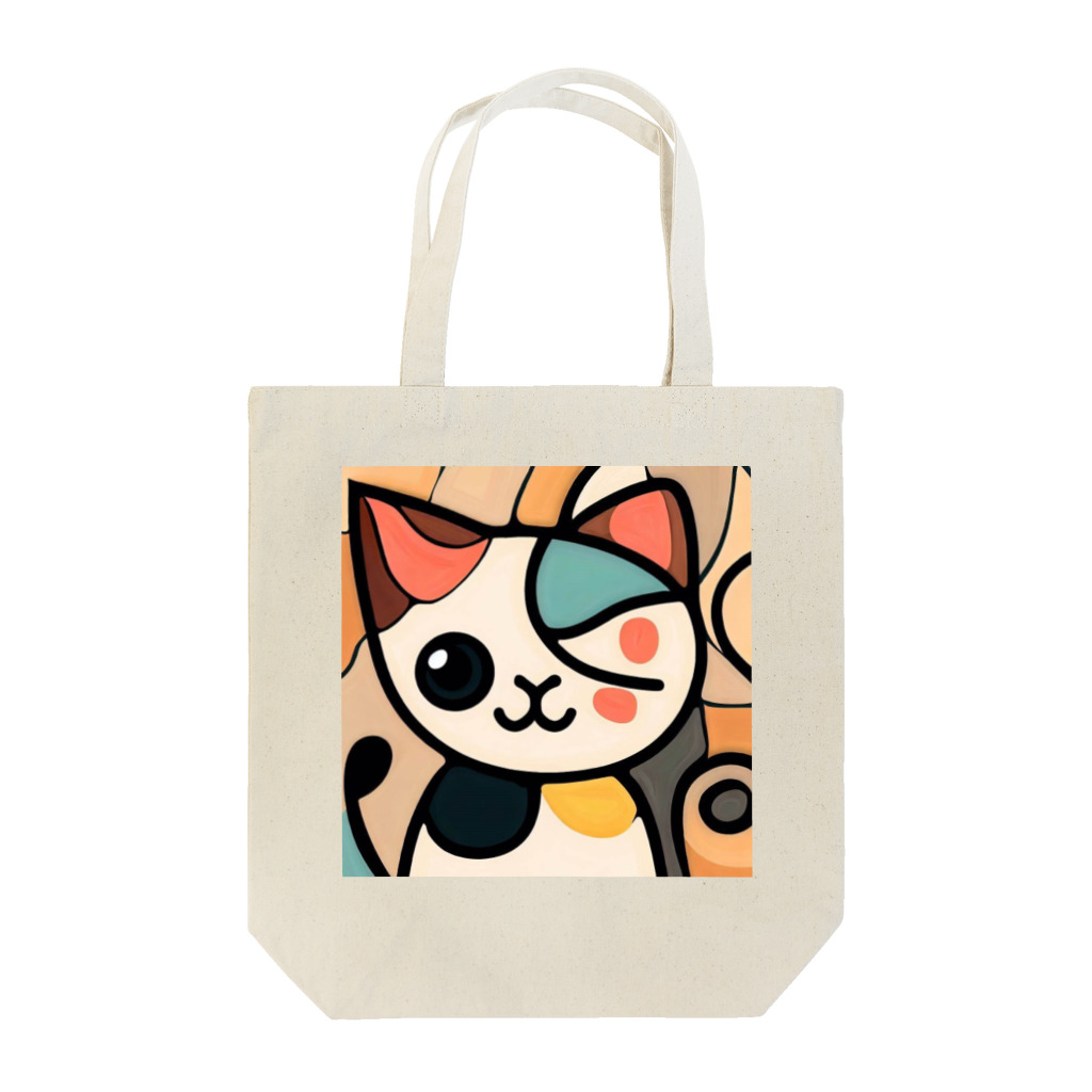 T2 Mysterious Painter's ShopのMysterious Cat Tote Bag