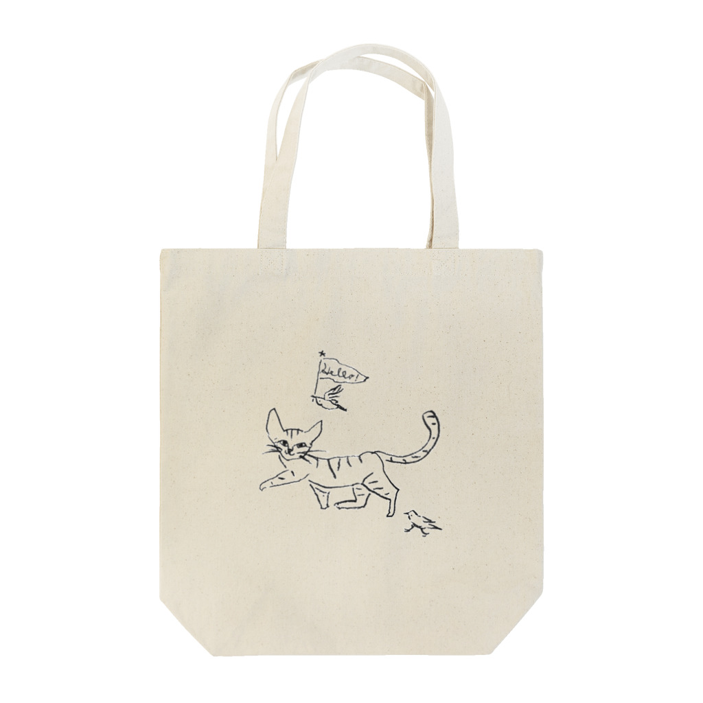 イラストレーター 山口みれいのcat! Tote Bag