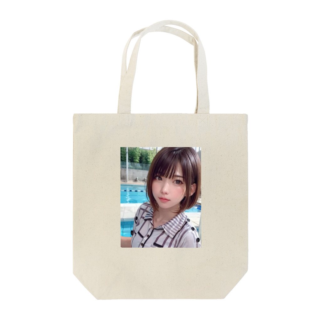 AI美女ワールドのプールサイド Tote Bag