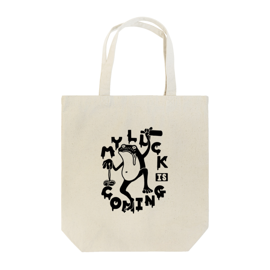 MY LUCK IS COMING.の酔いどれラックくん Tote Bag