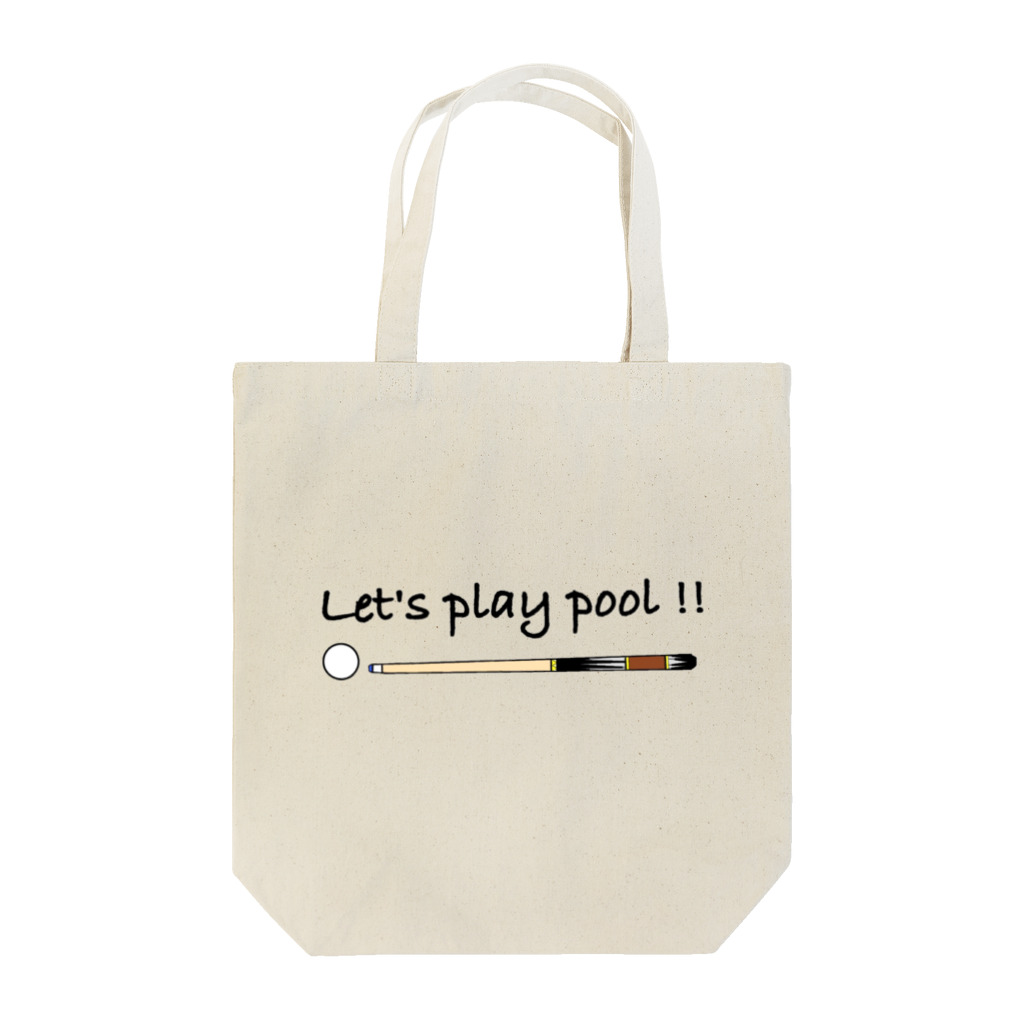 LOCO.AYAのLet’s play pool !!ビリヤードデザイン トートバッグ