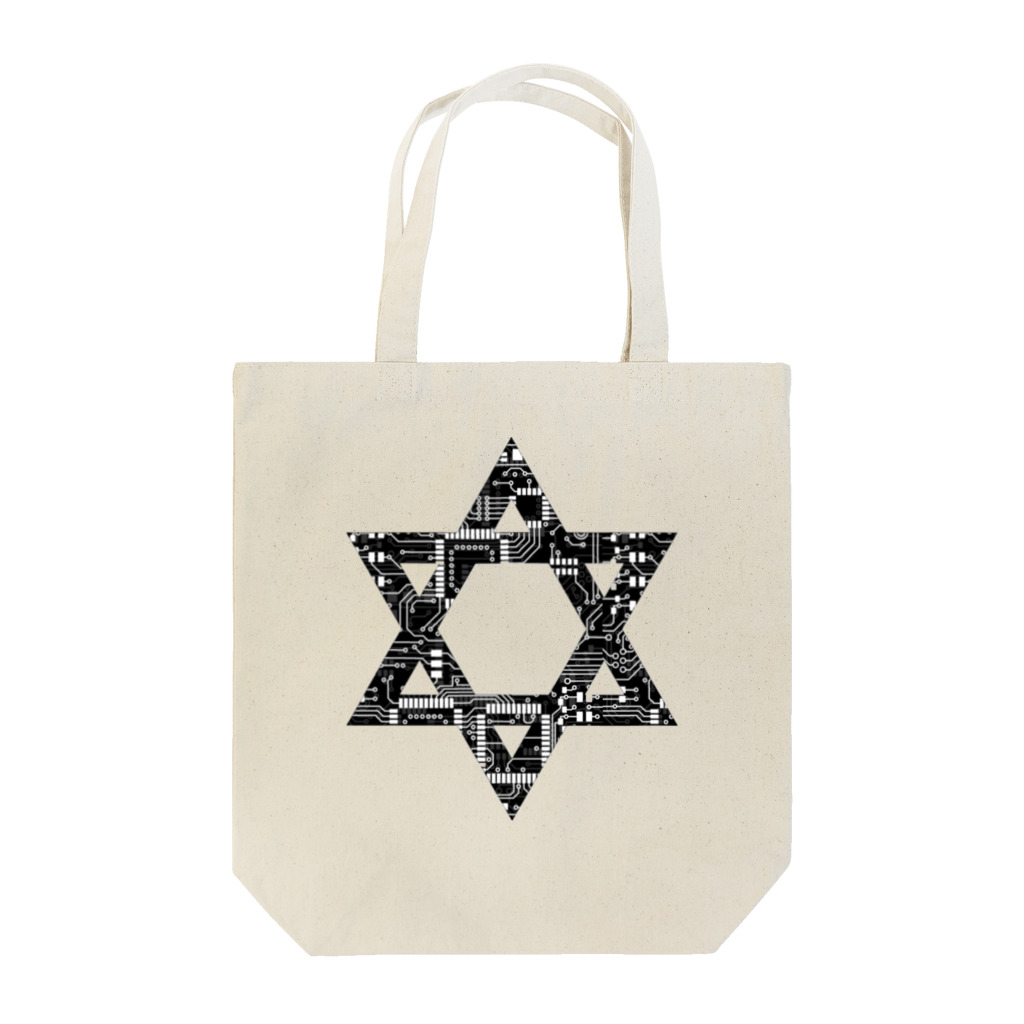 funny globuleのelectric hexagram  Tote Bag