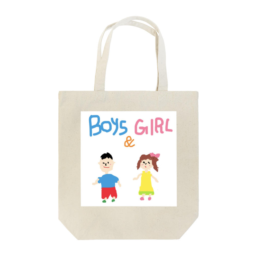 絵が下手な人。のBoys & Girls トートバッグ