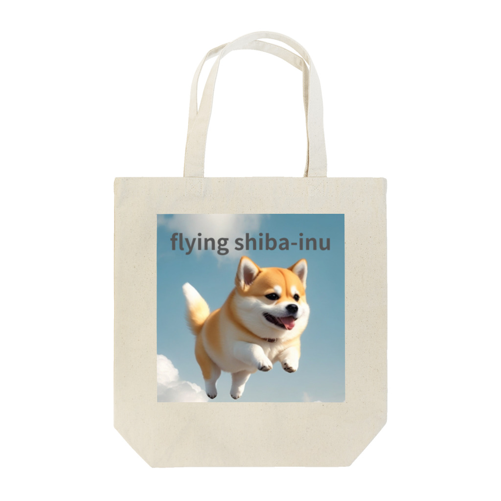 五右衛門商店のflying shibaｰinu Tote Bag