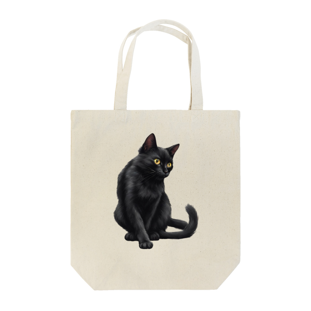 jiyurakuの黒にゃんこ様 Tote Bag