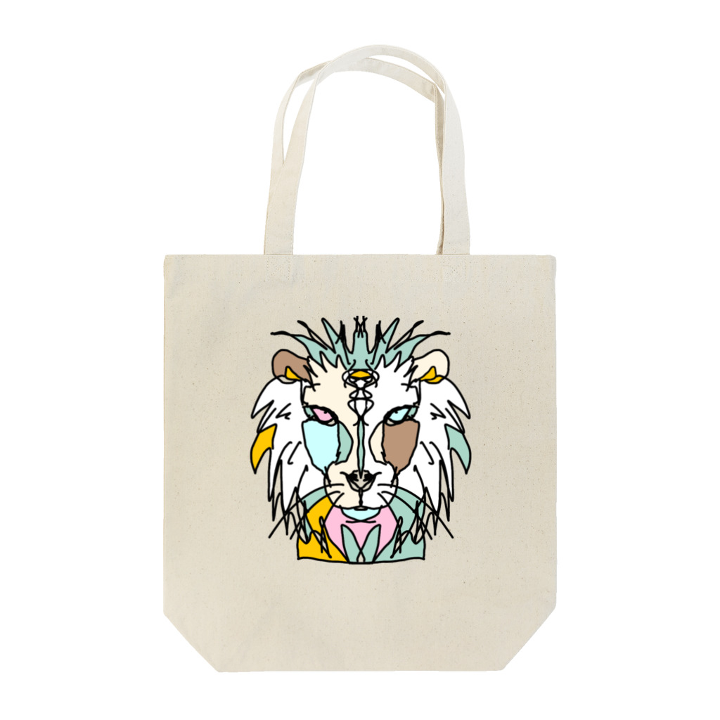 Full of vitality　(フル　オブ　バイタリティ)のwhite☆lion　(白いライオン)　白バージョン　Full of vitality　(フル　オブ　バイタリティ) Tote Bag