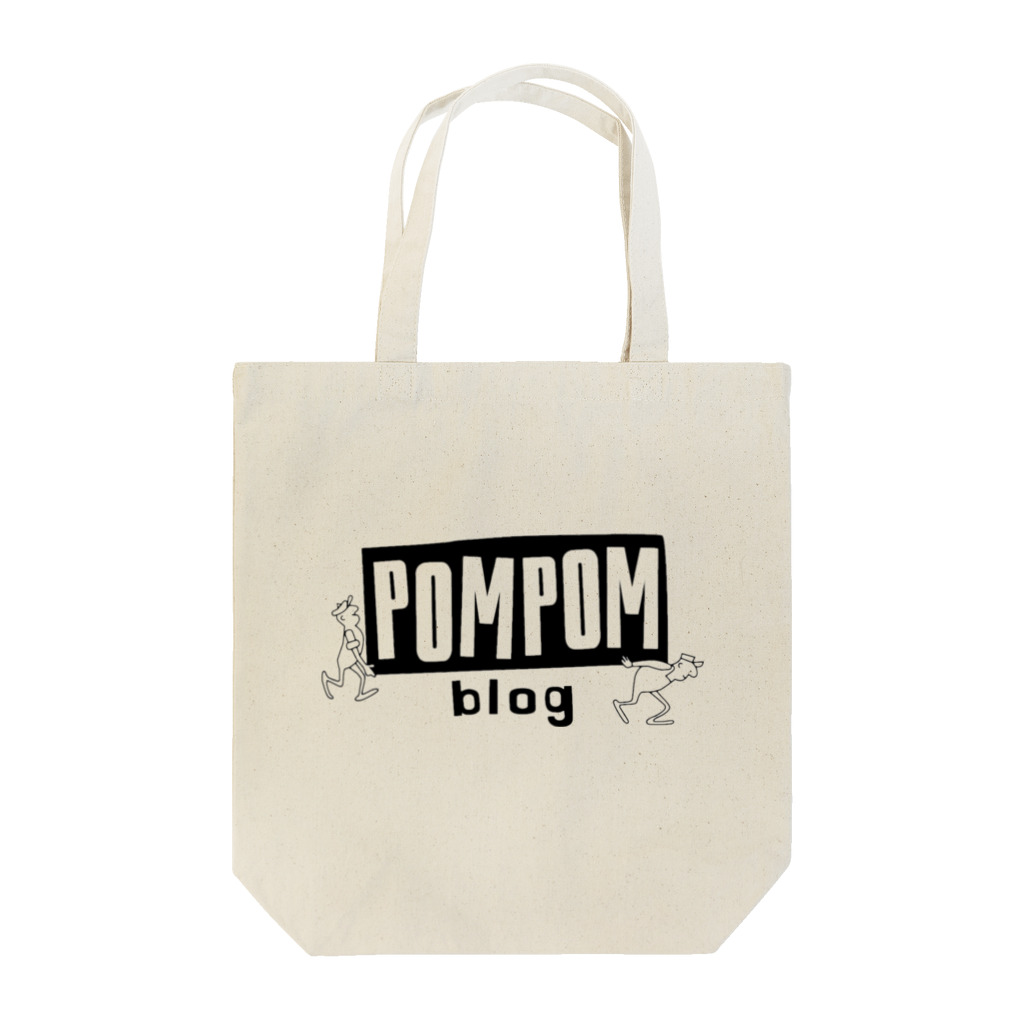 mf@PomPomBlogのPomPomBlog Logo（black） Tote Bag