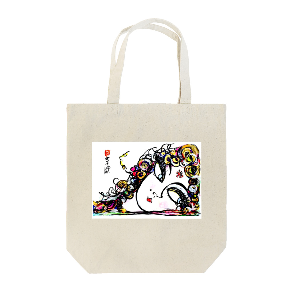 アニクラ デザイン本舗のパティオ イカウイィ氏 直筆デザイン画　amo akua　スピ公認 Tote Bag