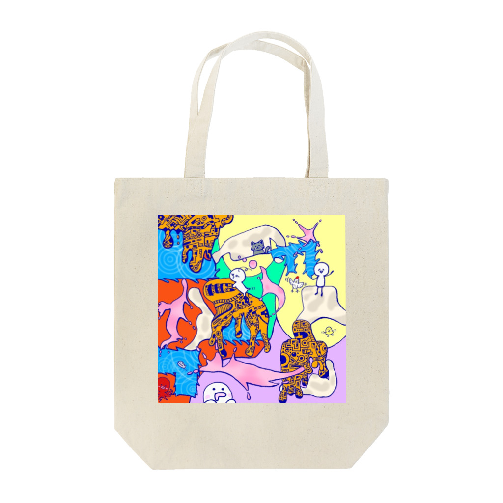 愉快な仲間たち🐙の不思議な世界で Tote Bag