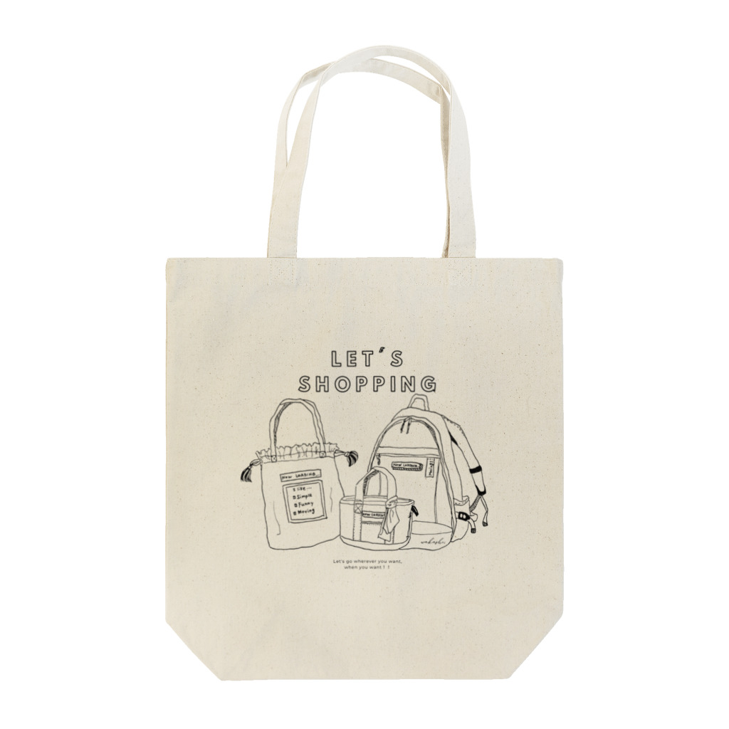 Maison wakashiのお買い物を楽しもう！ Tote Bag