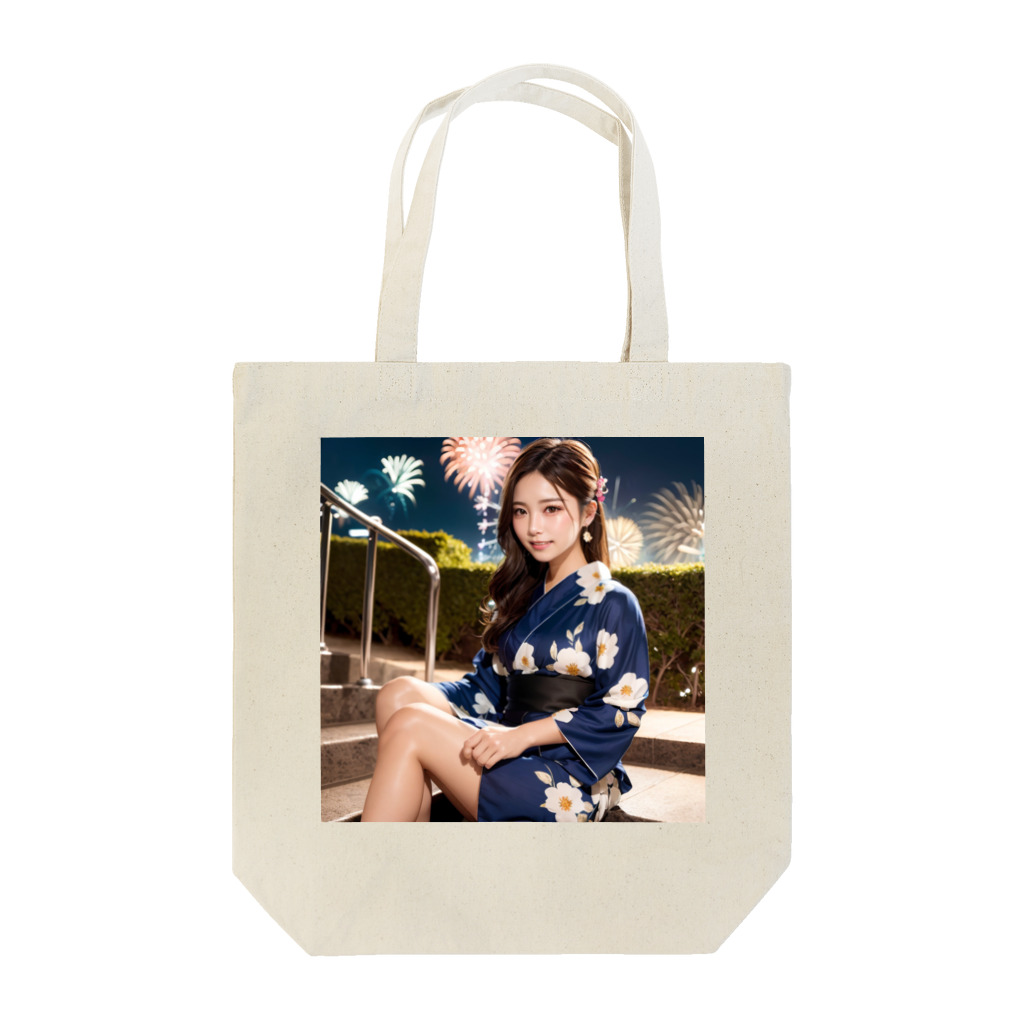 ゆきのAI美女グッズのゆき　AI美女(浴衣ver) Tote Bag