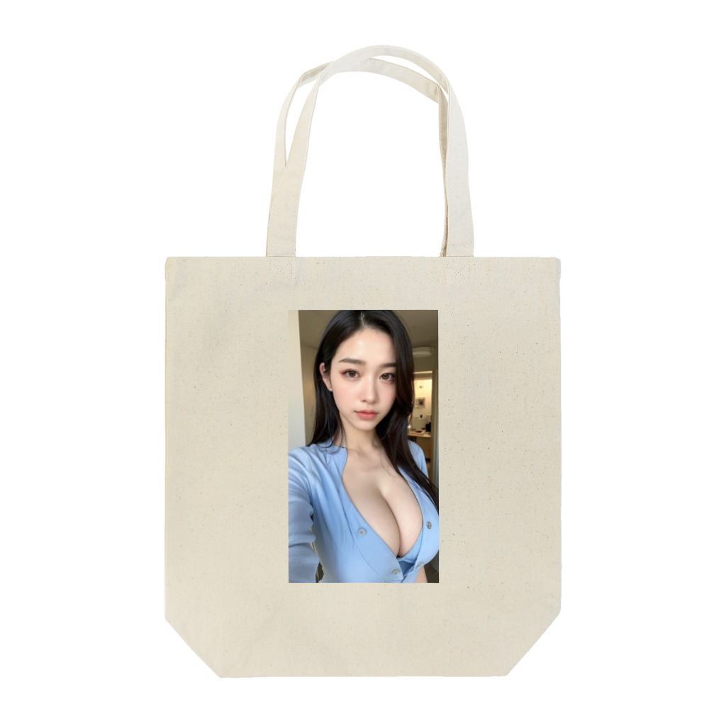 AI美女ワールドのロングヘア Tote Bag
