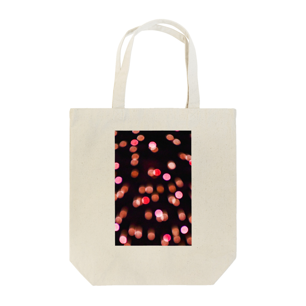 一瞬の花火のホッピングピンク Tote Bag