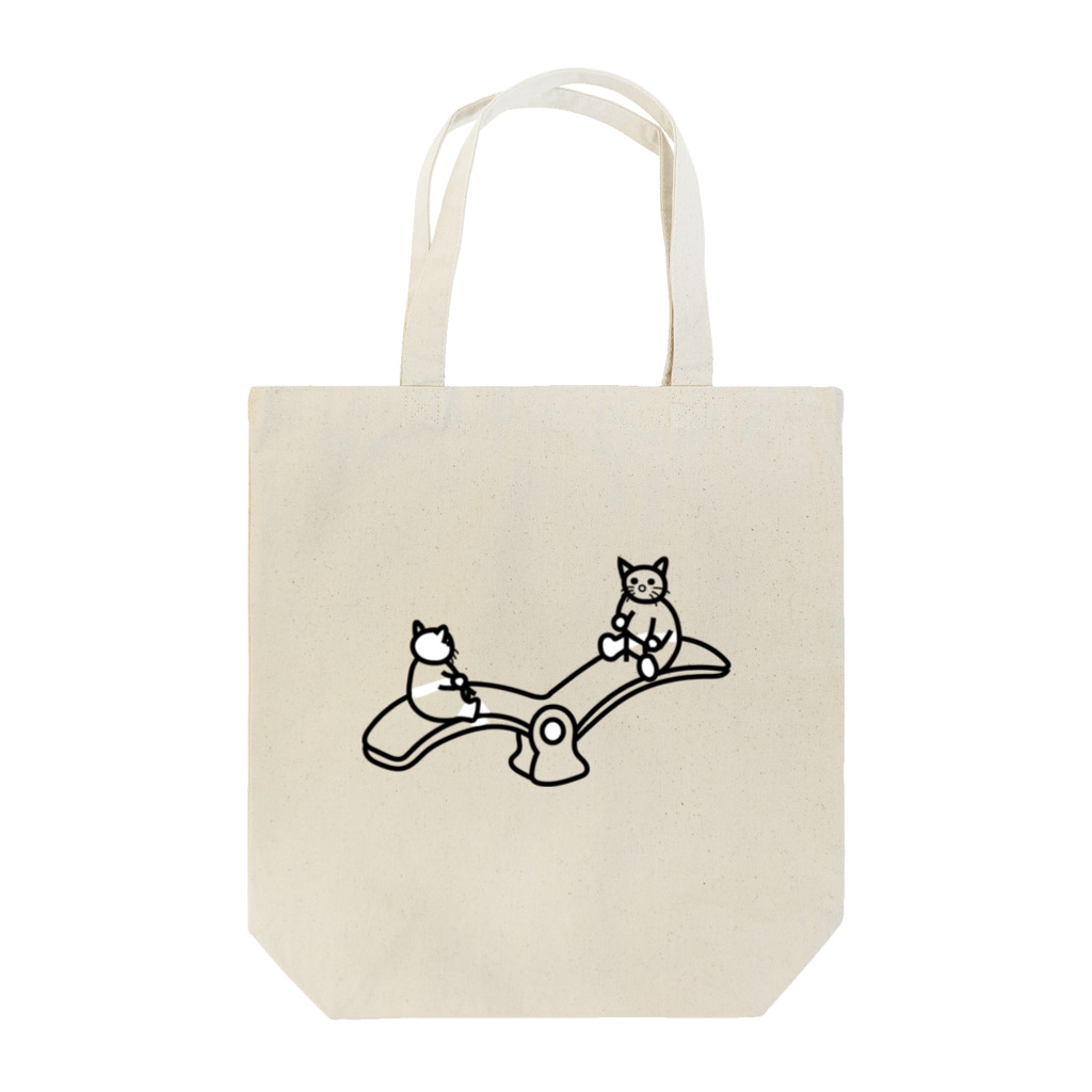 eugorameniwaの猫のシーソー Tote Bag
