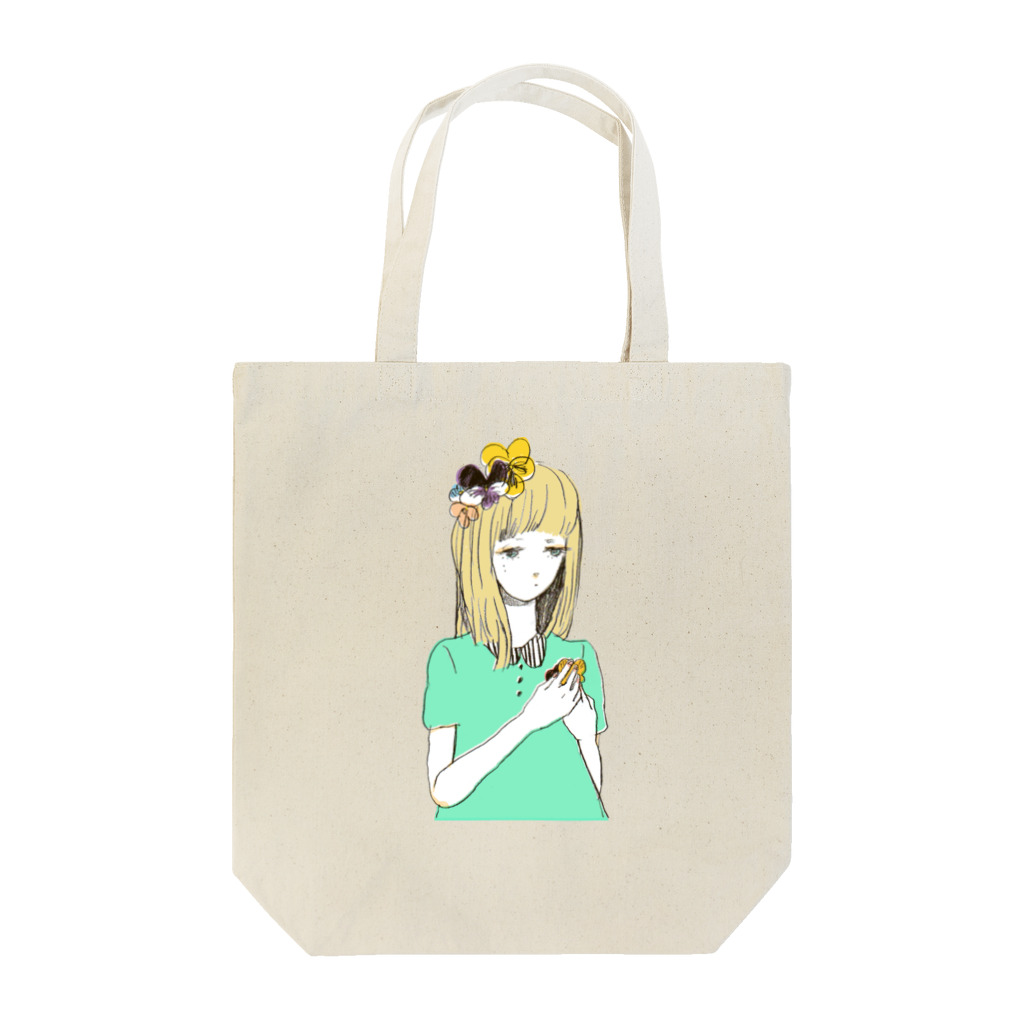 ぐうのねのパンジーの女の子 Tote Bag