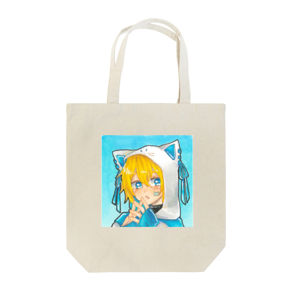 ハルの水色ネコくん Tote Bag