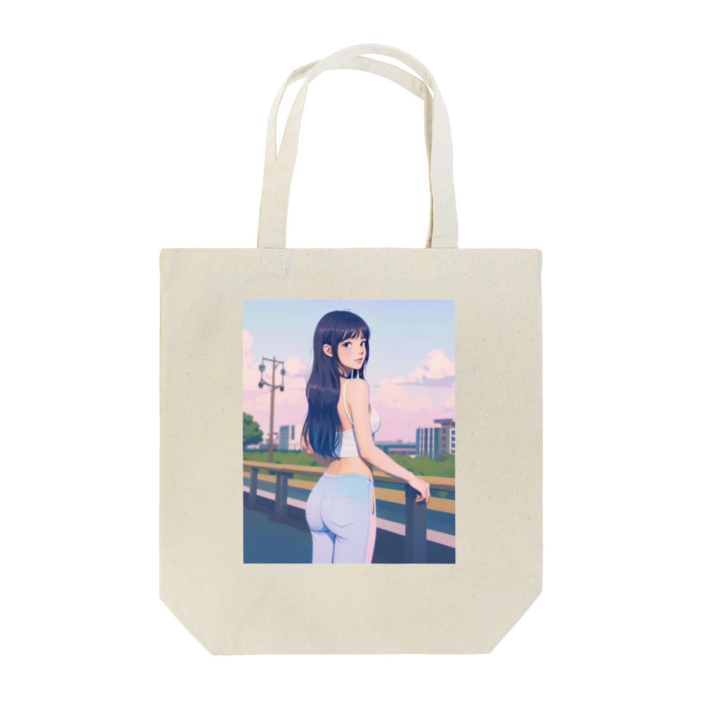 Sawadadaのランニング中の女性 Tote Bag