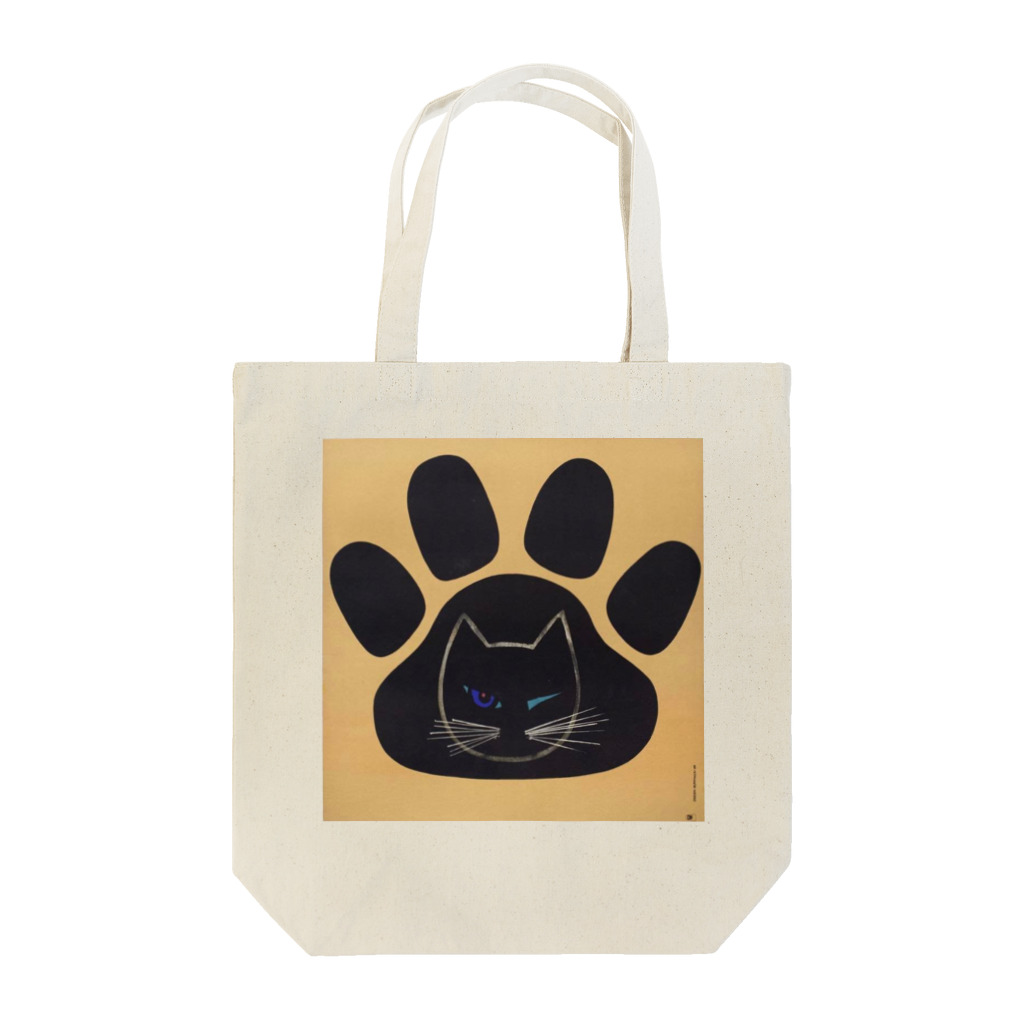 YS VINTAGE WORKSのチェコ　足跡ウィンクねこ Tote Bag