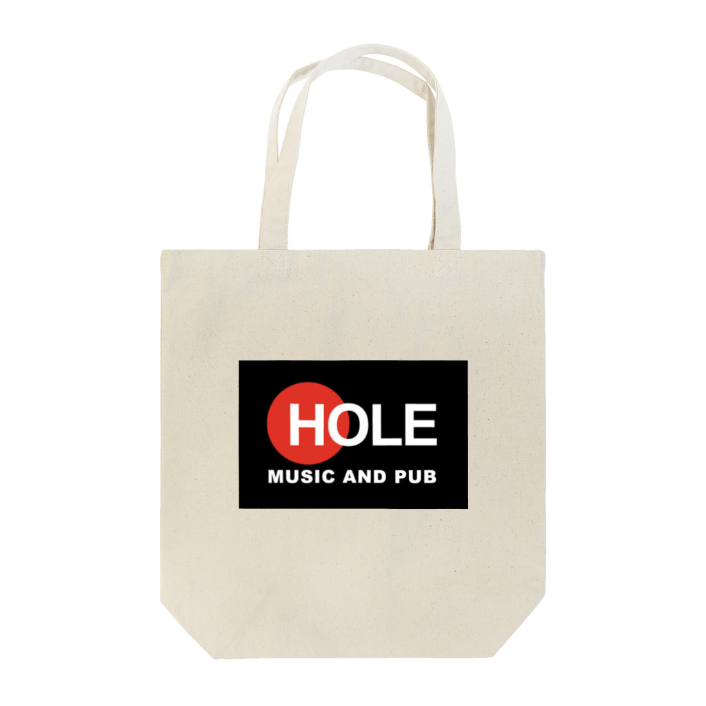 Music and pub HOLE グッズ販売所のMusic And Pub HOLE ロゴ トートバッグ