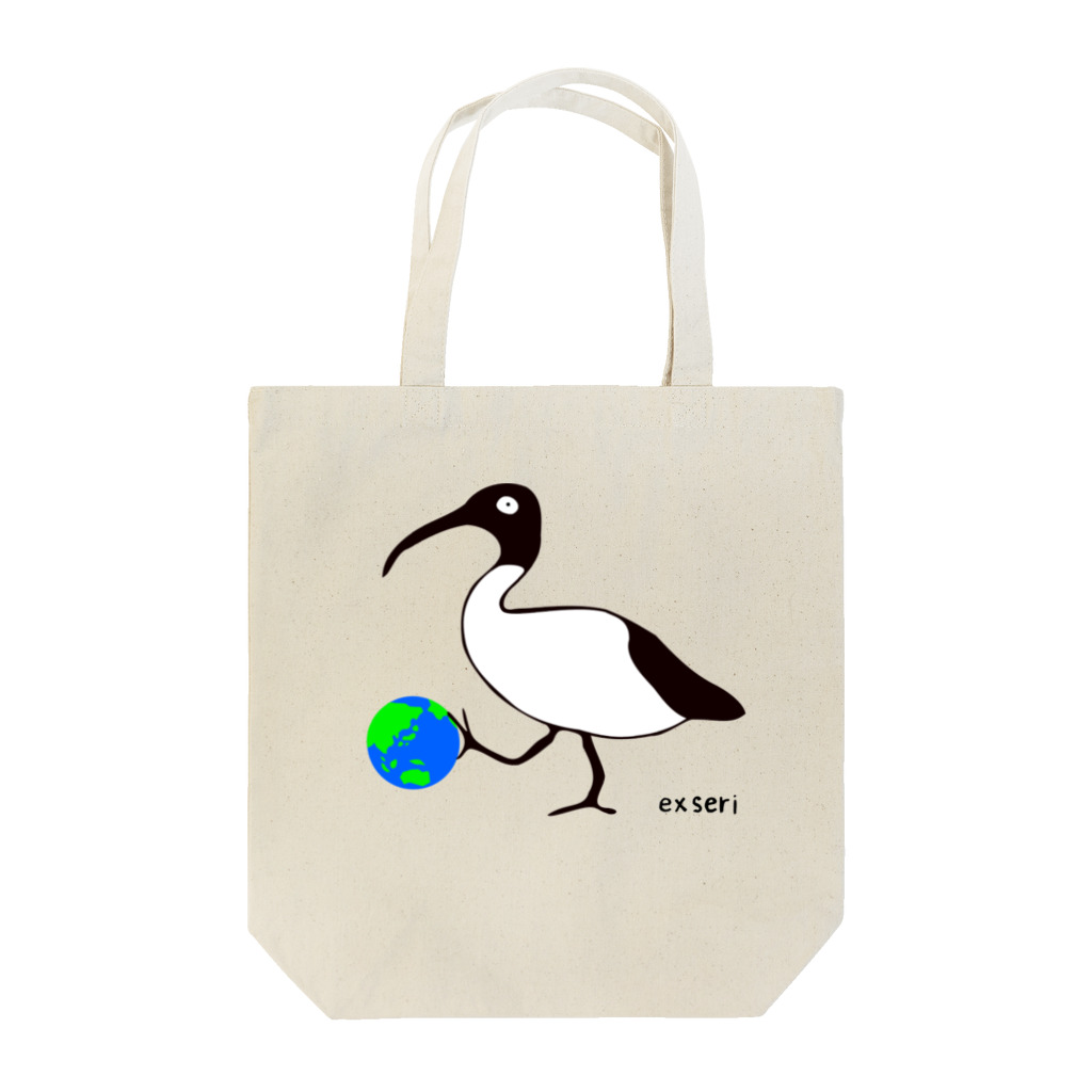 Exseri(THE NORTH CLUB)のアイビスくん Tote Bag